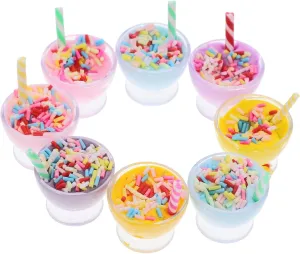 Realistic Dollhouse Accessories for Landscapes Creative Play Props for pantomime shuttle juniper rancho Kitchens Snack Shops and VANZACK 40pcs Ice Cream Model Decorations 