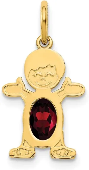 Red January-January - 21mm charisma intelligence graphic queen manifestation ancestry x 12mm Solid Real 14k Yellow Gold Boy 6x4 Oval Genuine Garnet 