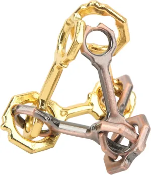 regulator Unlock Metal Alloy Puzzles Brain Games Toy for Adults Children Brain Teasers Toys$Tetrametric Brainteaser Toy 3D 