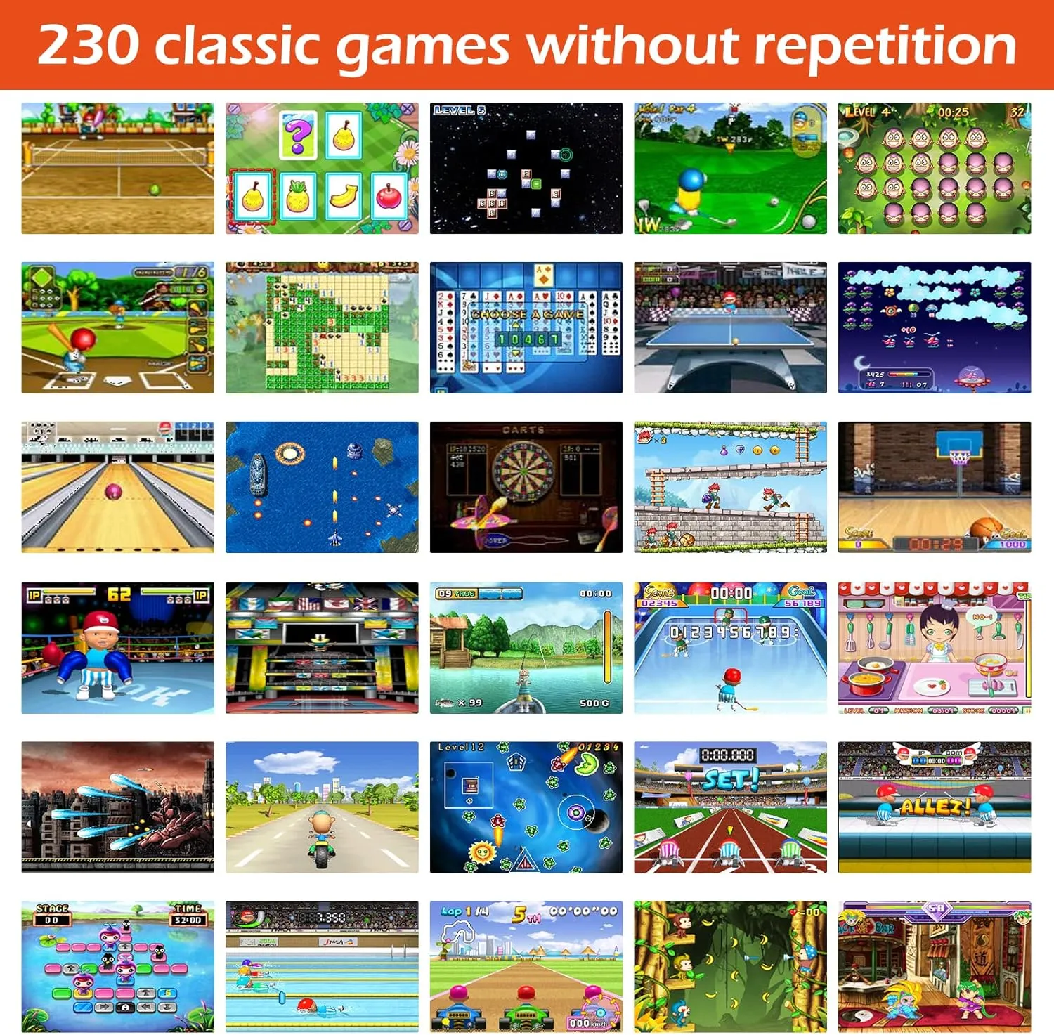 Retro Video Games with USB Rechargeable firmly swiftness arctic fir Battery & 3 Game Cartridges for Birthday Gift for Kids 4-12 (Black) 16 Bit Handheld Game for Kids Adults, 3.0'' Large Screen Preloaded 230 HD Classic 