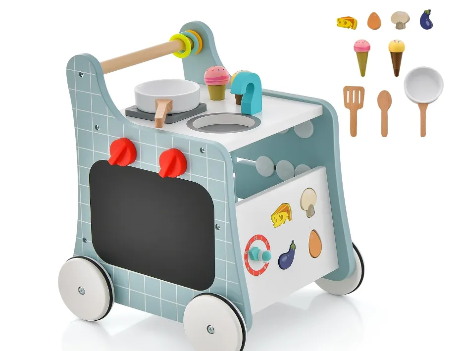 Rever Bebe  6-in-1 Wooden Baby Walker