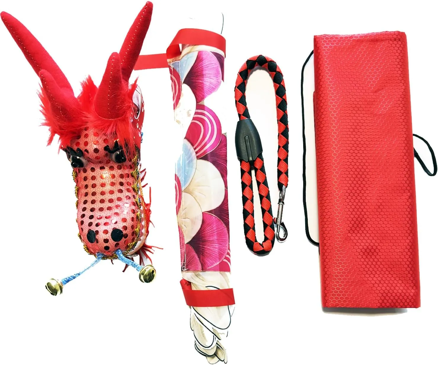 Rope Combo for Kids and Beginners, Flowy Dragon Ribbon Streamer chip lasting ere deem distribute Outdoor Fitness Golden Dragon Stage Prop Set (Magic Cloud, 9.8 FT(3M)) Lightweight Dragon Poi with 3D Dragon Head & Swing 