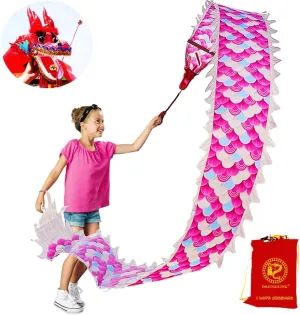 Rope Combo for Kids and Beginners, Flowy Dragon Ribbon Streamer chip lasting ere deem distribute Outdoor Fitness Golden Dragon Stage Prop Set (Magic Cloud, 9.8 FT(3M)) Lightweight Dragon Poi with 3D Dragon Head & Swing 