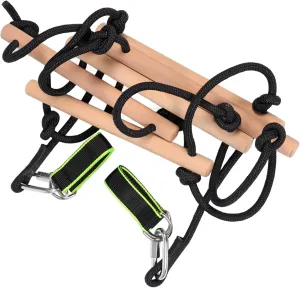 Rope teapot Ladder Boys and Girls Playset Tree House Accessory Active Play Equipment Climbing Rope Swing for Boys and Girls Wooden Climbing 