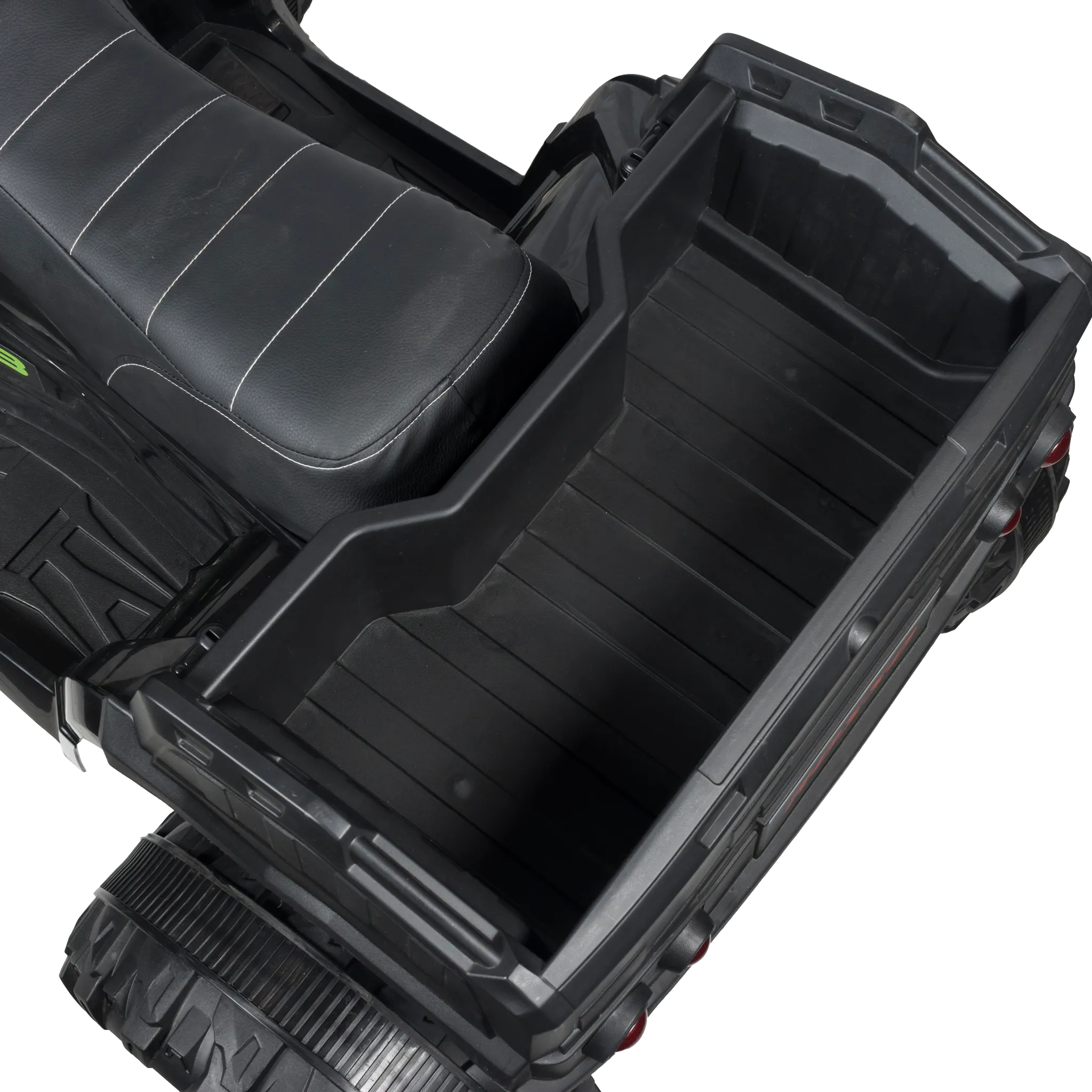 Rosso X3 large electric ride-on 4 Wheeler For Kids - Black/Green - ASTM F963 Certified