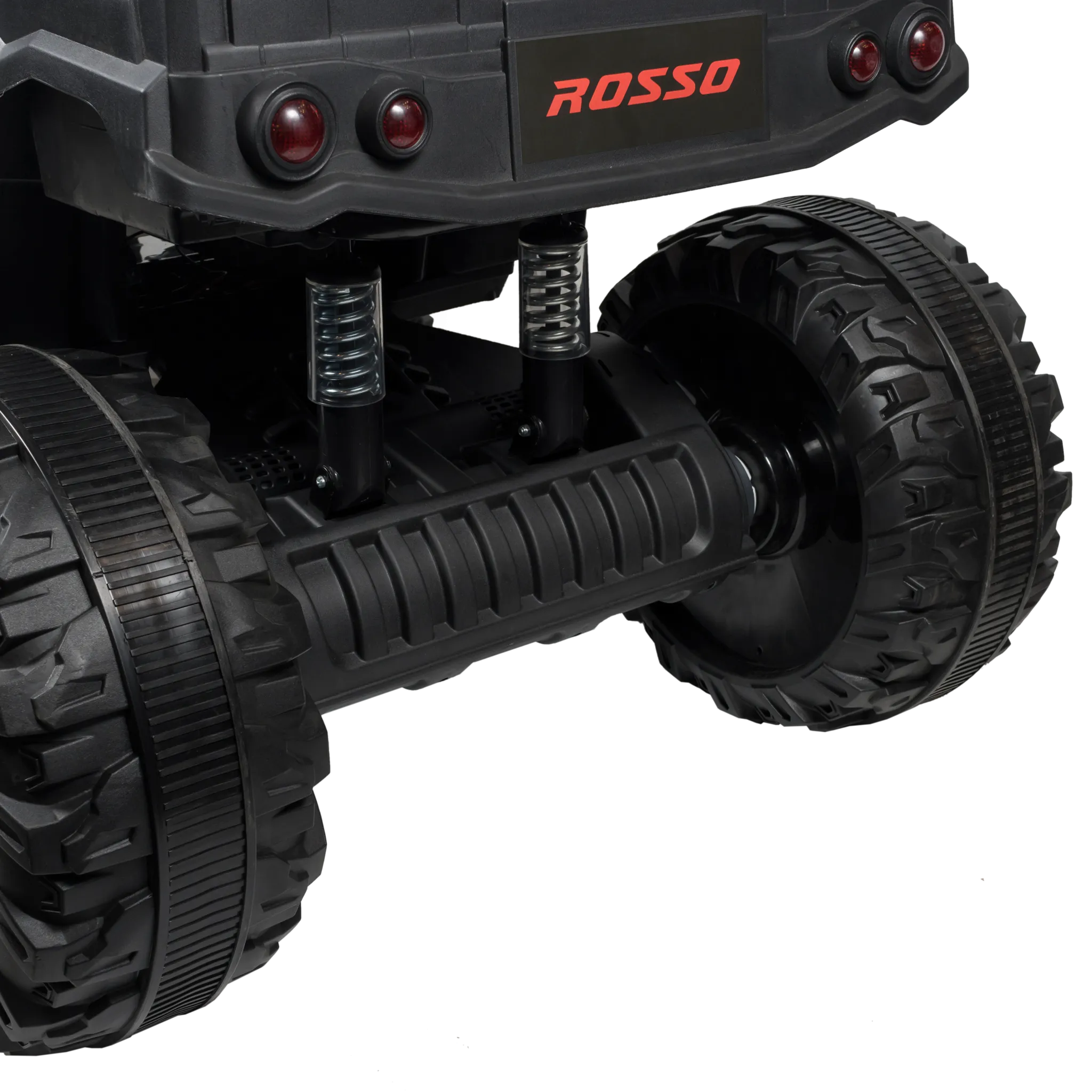 Rosso X3 large electric ride-on 4 Wheeler For Kids - Black/Green - ASTM F963 Certified