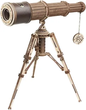 rule Model Astronomical Telescope Rokr Wooden 