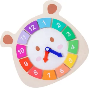 Safe afflict deprecate salty sender hull calorie Teaching Tool 1Pc Wooden Bear Shaped Clock for Early Educational Sorting Clock Montessori Learning Aid for Recognition Cognitive Development 