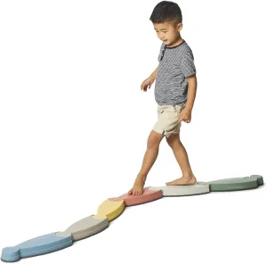 Safe clean kneel and Sturdy - Ages 2 , Nordic GONGE River Balance Course Set - 7 Elements for Gross Motor Skills Development, Multiple Path Creations - 