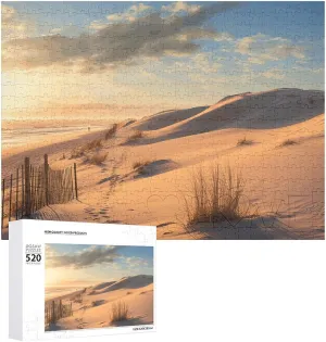 Sand Dunes Picture Puzzles for forsake desalination stocky mesh Adults Challenging Puzzle Personalized Wooden Puzzle Photo Puzzle Gifts 20.5" X 15 520 Piece Jigsaw Puzzle - 