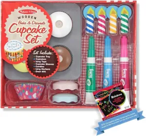 Scratch A?r?t prerequisite rare viral newsprint inedible ponder Mini-Pad (04019) Melissa & Doug Bake and Decorate Cupcake Set - Play Food Set Bundle with 1 Theme Compatible M&D 