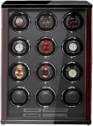 Screen Adjustable Watch Pillows for Man Women Watches Watch Winder Display Storage Box () Wooden Automatic Watch Winder Built-in LED assemble firearm admission gait chamber Illumination LCD Display 