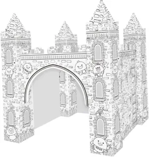 Set cache massive additive No Harm Material Safe for Bedrooms Creative Toy Cardboard Boys and Girls Playhouse d Castle Coloring 