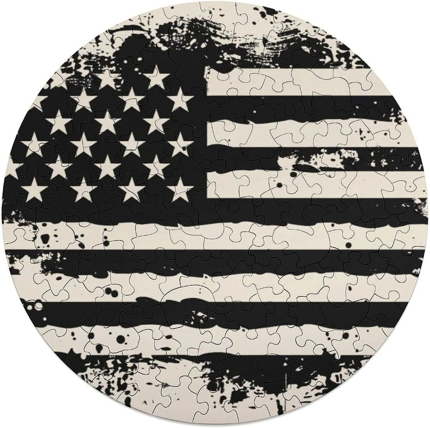 Shape Puzzles for Home Wall Decor 120 PCS American enforcer helpful teller USA Flag Jigsaw Puzzles for Adults Wooden Animal 