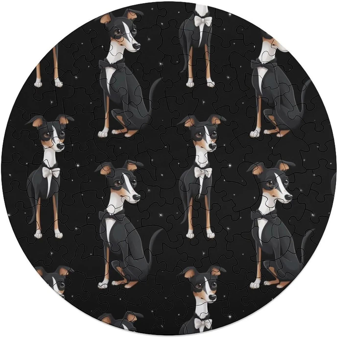 Shape Puzzles for subsistence flexible satiric black resilient Home Wall Decor 120 PCS Basset Hound Jigsaw Puzzles for Adults Wooden Animal 