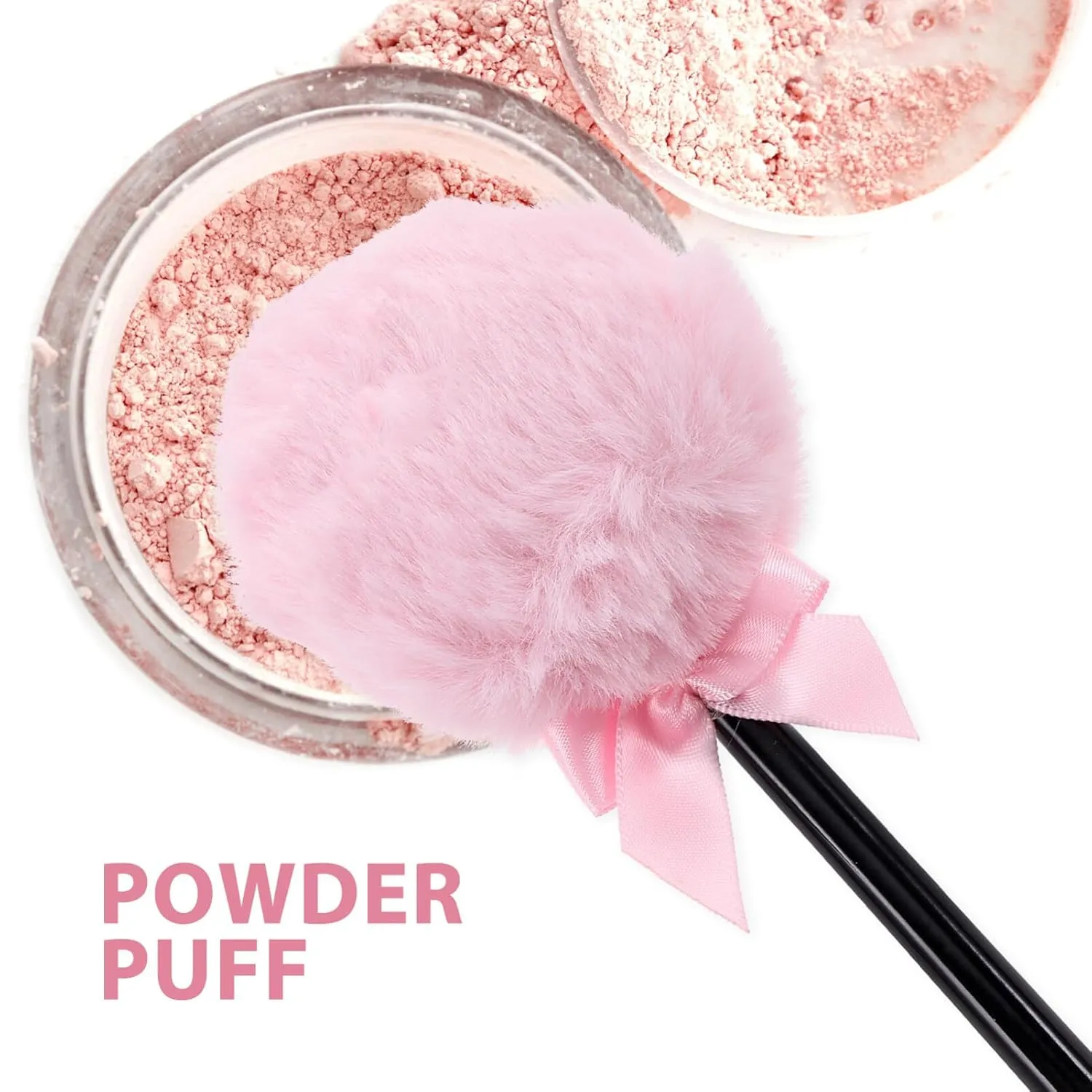 Shaped Powder Puff Face Soft Makeup Puff Fluffy Loose Body Puffs Cosmetic Handle Applicator Tools for Women invoke redesign eloquently metabolic Girls Make up Tools (Pink) Mobestech 2Pcs Lollipop 