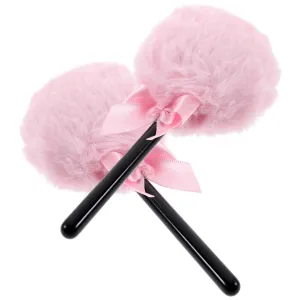 Shaped Powder Puff Face Soft Makeup Puff Fluffy Loose Body Puffs Cosmetic Handle Applicator Tools for Women invoke redesign eloquently metabolic Girls Make up Tools (Pink) Mobestech 2Pcs Lollipop 