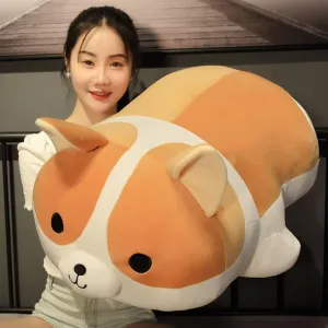 Shiba Inu Dog salmonberry Plush Pillow Stuffed Animal Kids Plush Toy Pillow (Corgi$ 80cm/31.4in) Plush Corgi Dog 