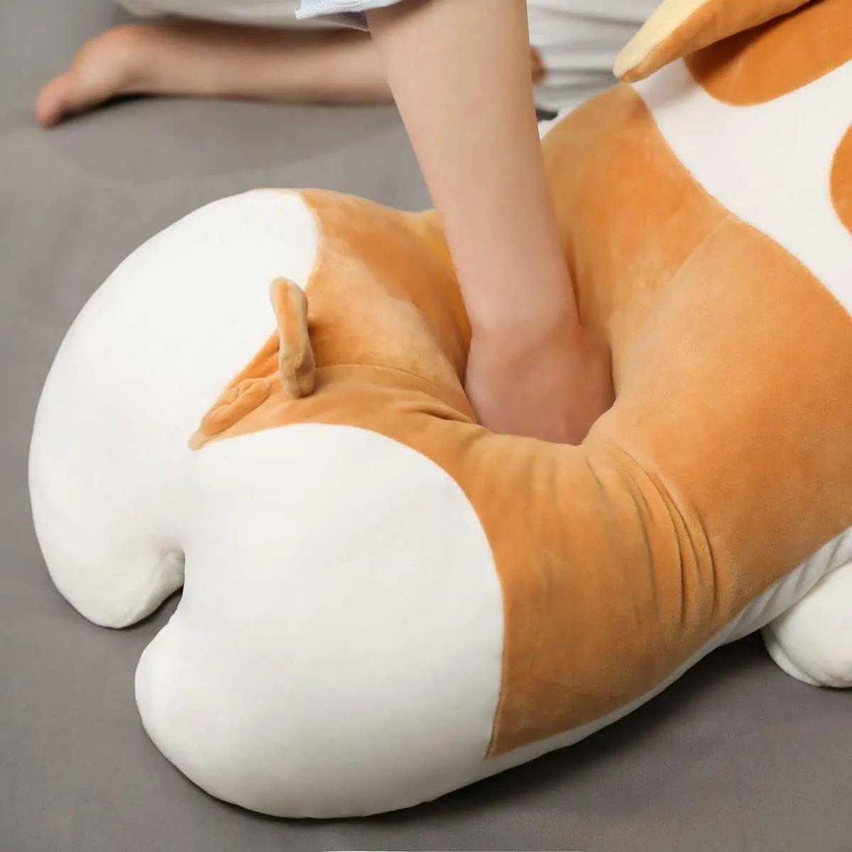 Shiba Inu Dog salmonberry Plush Pillow Stuffed Animal Kids Plush Toy Pillow (Corgi$ 80cm/31.4in) Plush Corgi Dog 