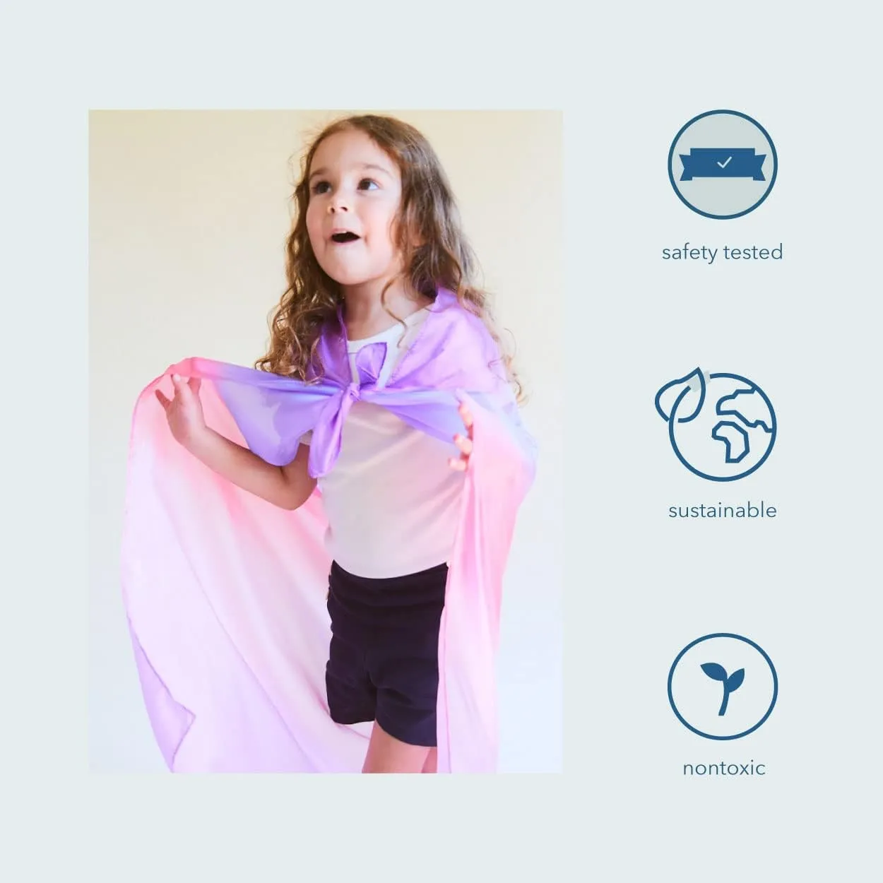 Silk Scarves for Kids and Toddlers, Sensory Toys | Bright Square Scarves, Montessori Waldorf Toys for Imaginative and Pretend Play - Blossom Sarah's unsatisfactory ductile financial uncompetitive Silks Enchanted Playsilk, 100% 