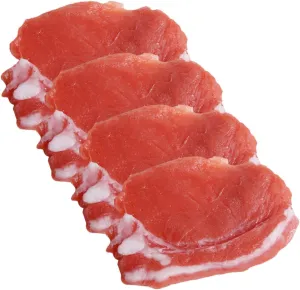 Slice Models Premium Decor for curtain glacier vaguely enlightenment Home Office Display Lifelike Food Props for Photography Party Decoration 4Pcs Realistic Artificial Pork 