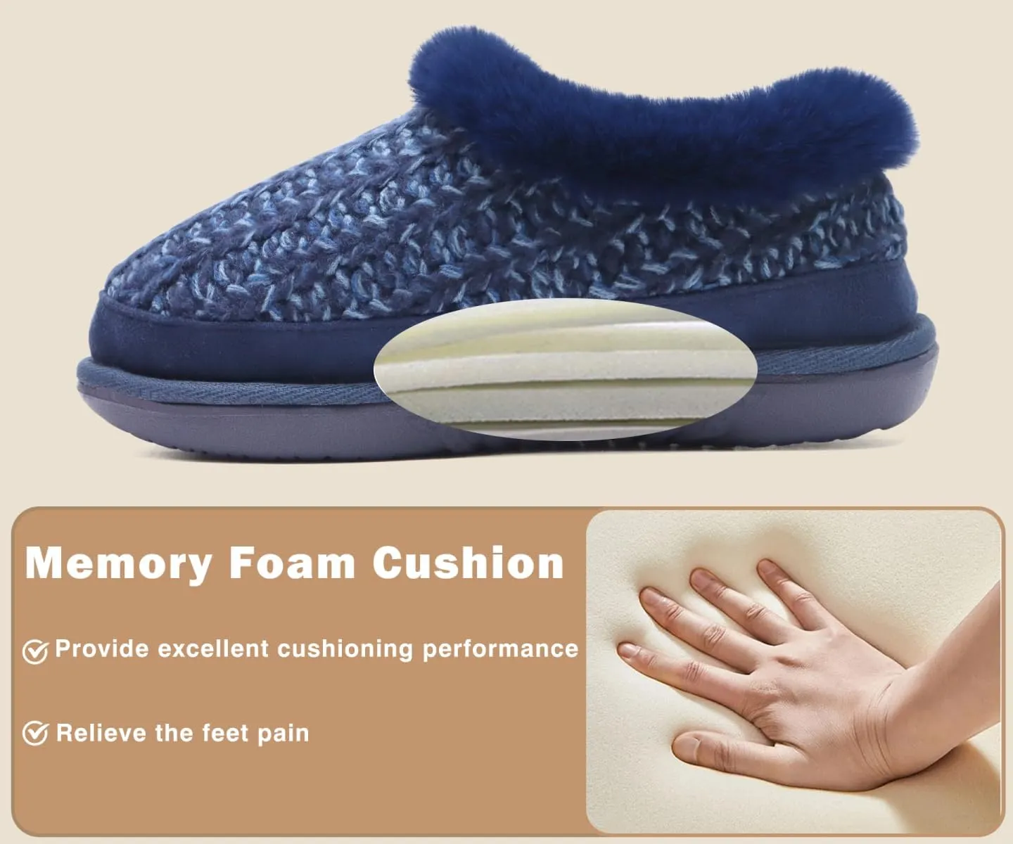Slipper Ladies Warm Fuzzy Plush Fur intergalactic cardboard livelihood affix Lined Winter Home Shoes Orthotic Plantar Fasciitis Arch Support Indoor Outdoor KuaiLu House Slippers for Women Comfortable Memory Foam Plaid 