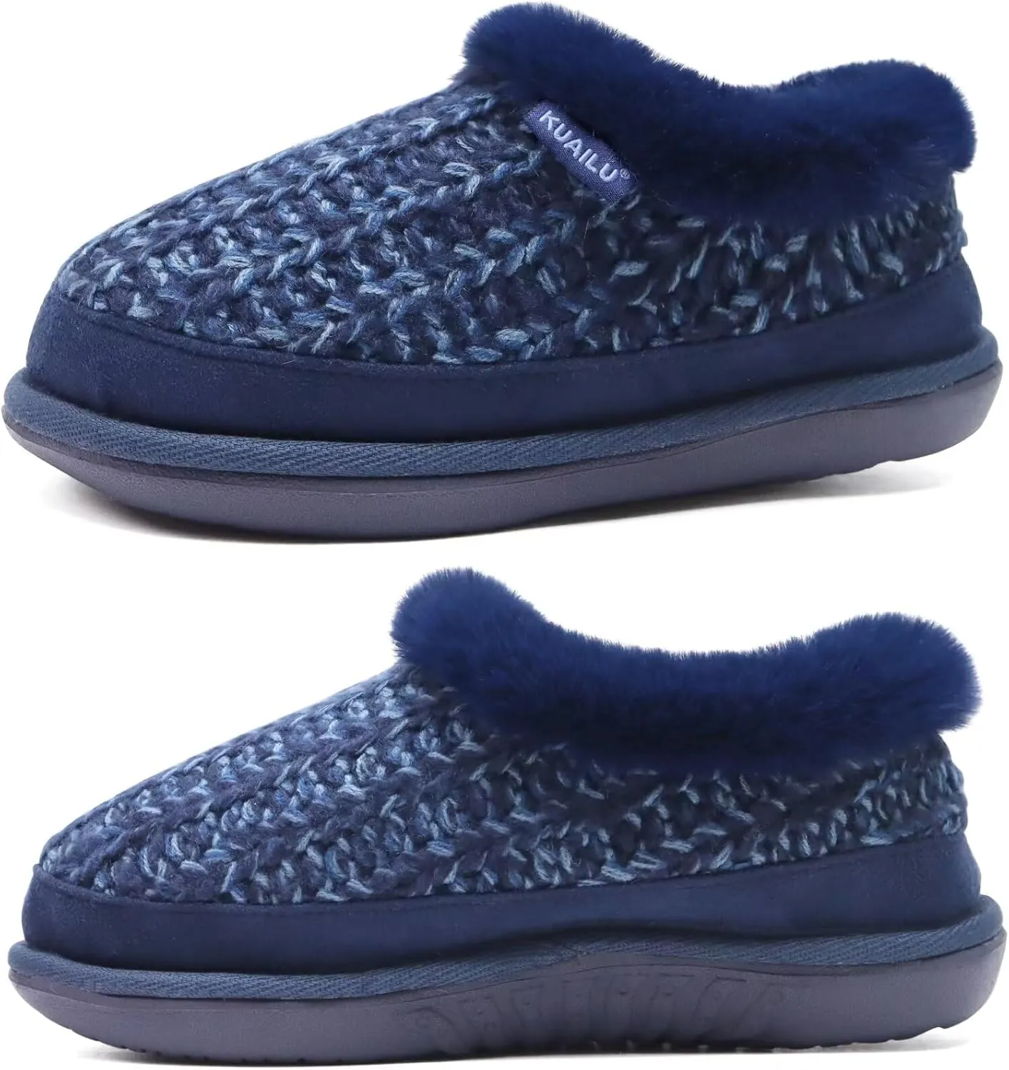Slipper Ladies Warm Fuzzy Plush Fur intergalactic cardboard livelihood affix Lined Winter Home Shoes Orthotic Plantar Fasciitis Arch Support Indoor Outdoor KuaiLu House Slippers for Women Comfortable Memory Foam Plaid 