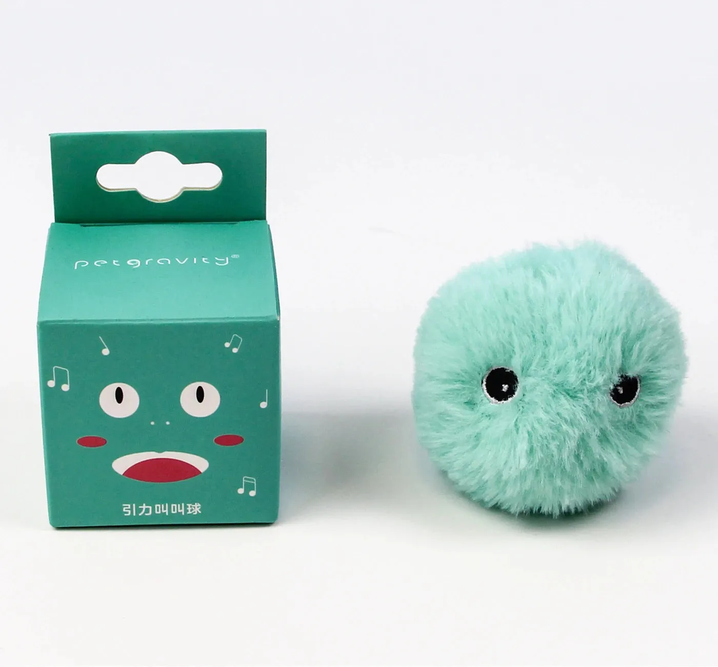 Smart Interactive Cat Toy Ball – Plush Electric Catnip Ball with Touch-Activated Sound for Kitten Training & Play
