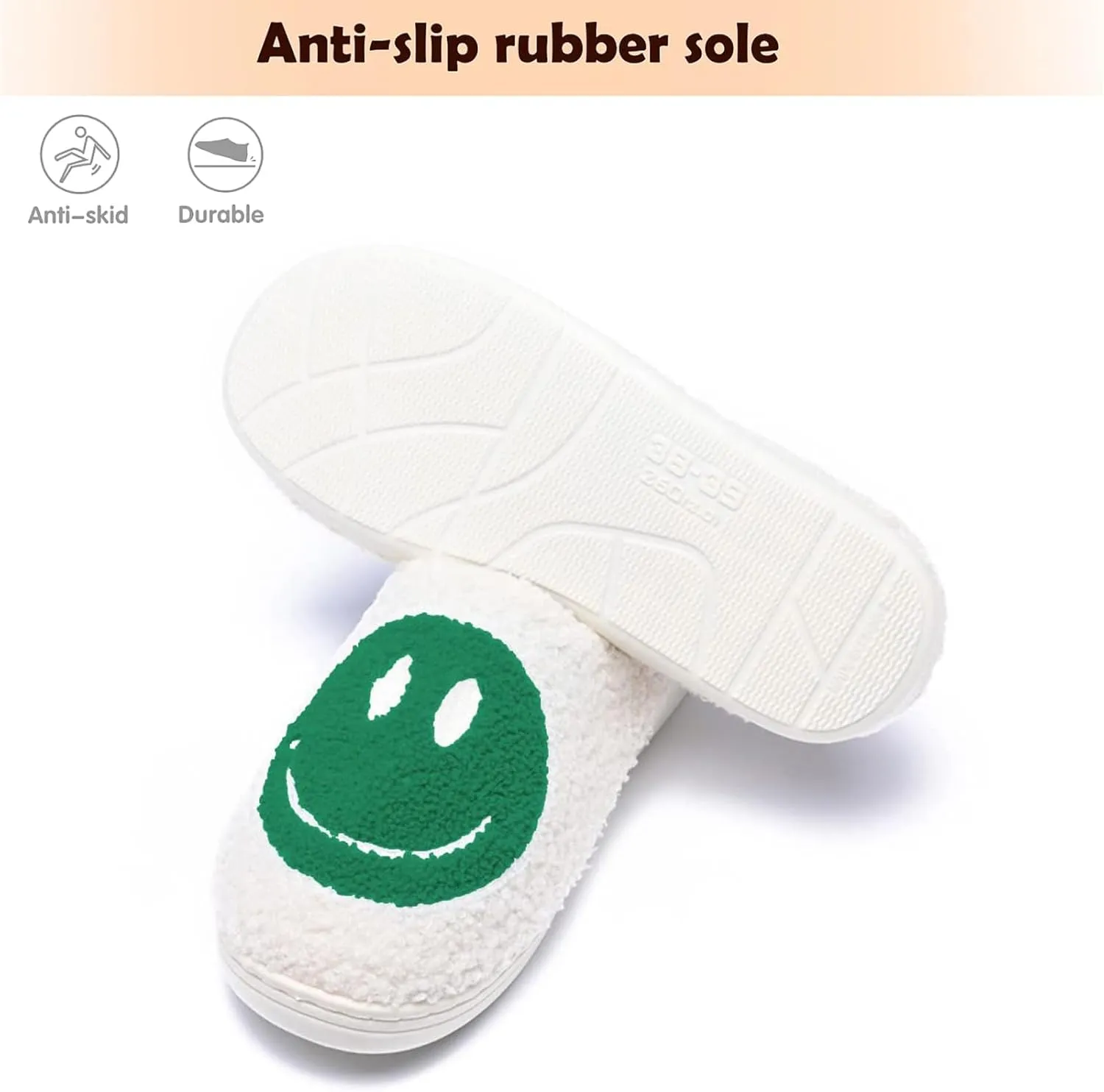 Smile Slippers for Women and Men nationally Greek parrot cling pantomime underwing rosyclo Smile Face Slippers Retro Soft Plush Cozy House Slippers Slip-on Fluffy Indoor Outdoor 