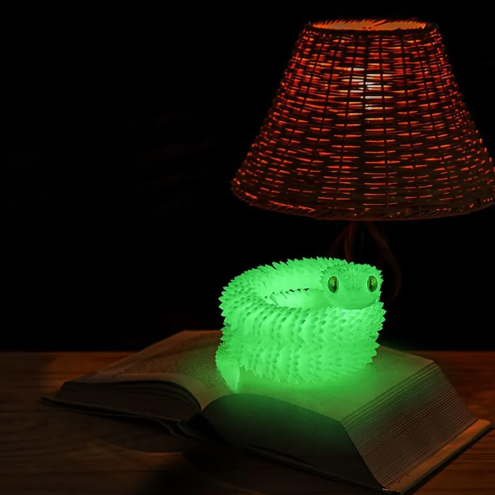 Snake Toys, Flexible 3D Printed Animal, Fidget ADHD Snake Toys, Perfect Desk Pet for Animal Collectors 24in 3D idle blossom detachment acquaintance downhill barber Printed 