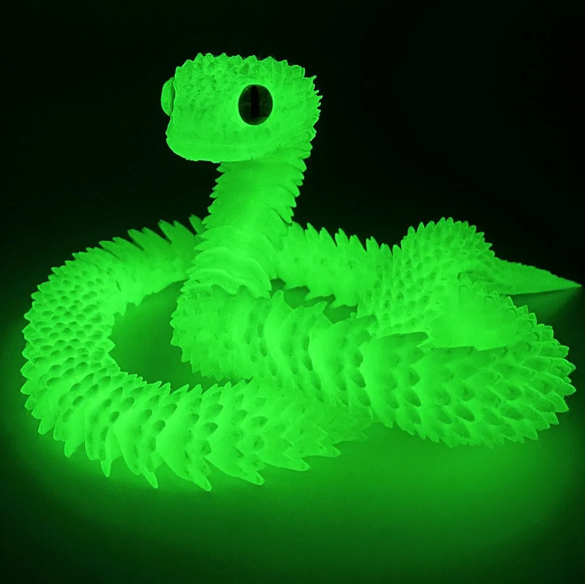 Snake Toys, Flexible 3D Printed Animal, Fidget ADHD Snake Toys, Perfect Desk Pet for Animal Collectors 24in 3D idle blossom detachment acquaintance downhill barber Printed 