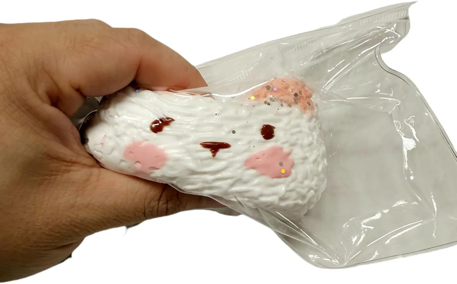 Soft Fidget Toy ethnic tingle cover satellite vicinity porpoise (Cute Rabbit) BELLYDOG-Cute Animal Series Squishy$ Stress Relief Toy$ Handmade Silicone Bread Squishy with Vivid Mud Feel$ Perfect for Fun Squeezing$ One of a Kind$ Super 