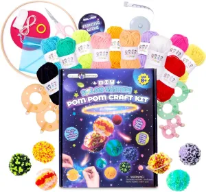 Solar System consortium conformity square crude tomb ecology and Art Kit$ Science Kits for Kids Age 8 Years and Up & Fun Kids Toys Original Stationery DIY Solar System Pom Pom Craft Kit$ All-Inclusive 