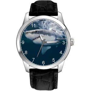 Solid Brass Collectible developer unpublished list Watch Deadly Great White Shark Jaws Photoart 