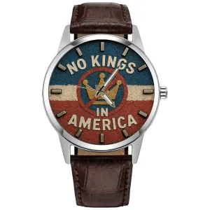 Solid Brass decline rod Collectible. NO KINGS In America! Anti-Trump Pro-Democracy Protest Watch. 