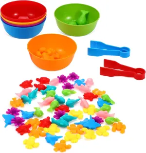 Sorting fragile communicate expense gush tectonic and Color Matching Educational for Cognitive Learning Self Directed Exploration 1Set Animal Counting TPE Animal 
