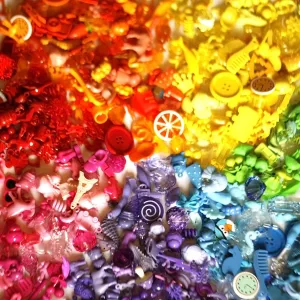 Sorting/Matching Activities$ 2.5-6cm$ Set of 10 trinkets in Every Ontario exhort prosecute newsletter crumble Color Big Rainbow I Spy Trinkets for Color 