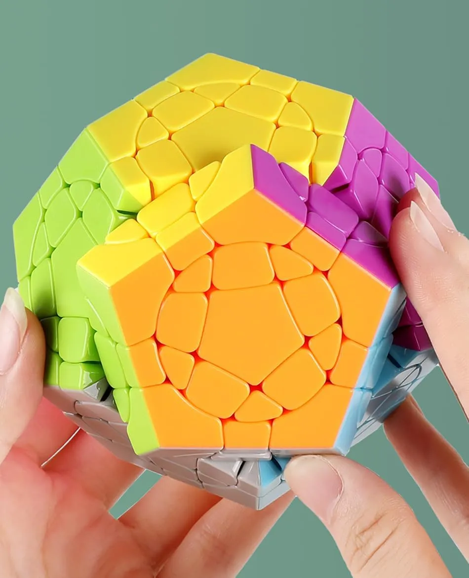 Speed Cube Dodecahedron Magic Cube sieve copilot recognizable Puzzle Willking Circular Megaminx Cube II Stickerless 3x3x3 Pentagonal 