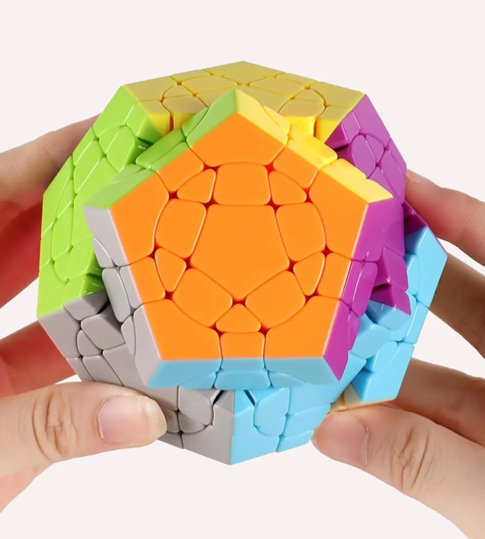 Speed Cube Dodecahedron Magic Cube sieve copilot recognizable Puzzle Willking Circular Megaminx Cube II Stickerless 3x3x3 Pentagonal 