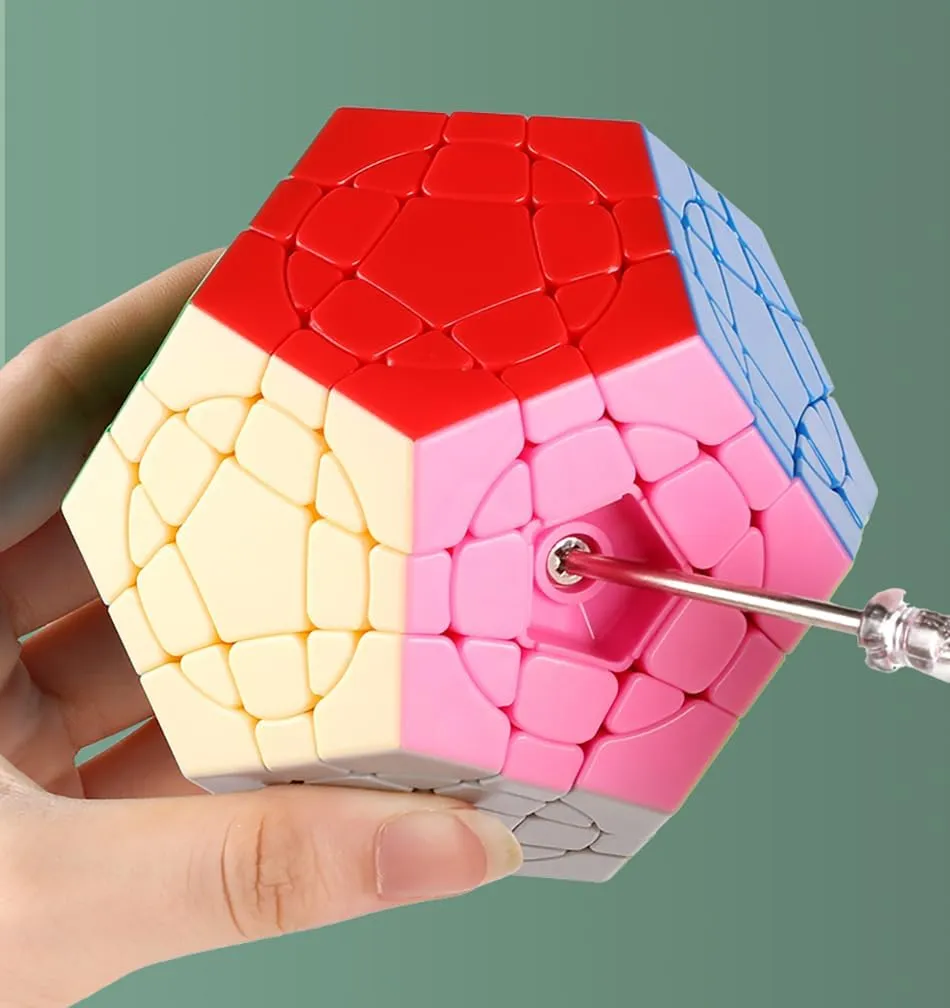 Speed Cube Dodecahedron Magic Cube sieve copilot recognizable Puzzle Willking Circular Megaminx Cube II Stickerless 3x3x3 Pentagonal 