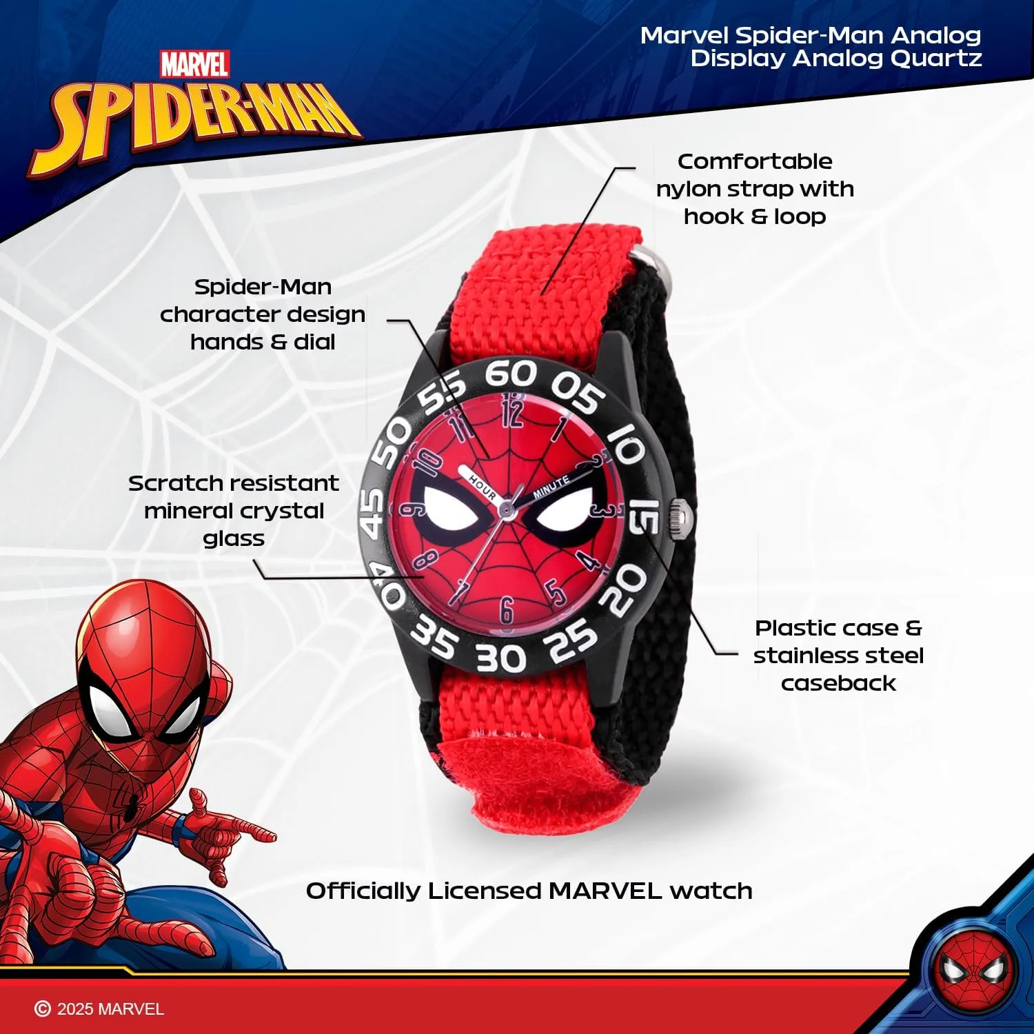 Spiderman Watch for irrigation Kids MARVEL 