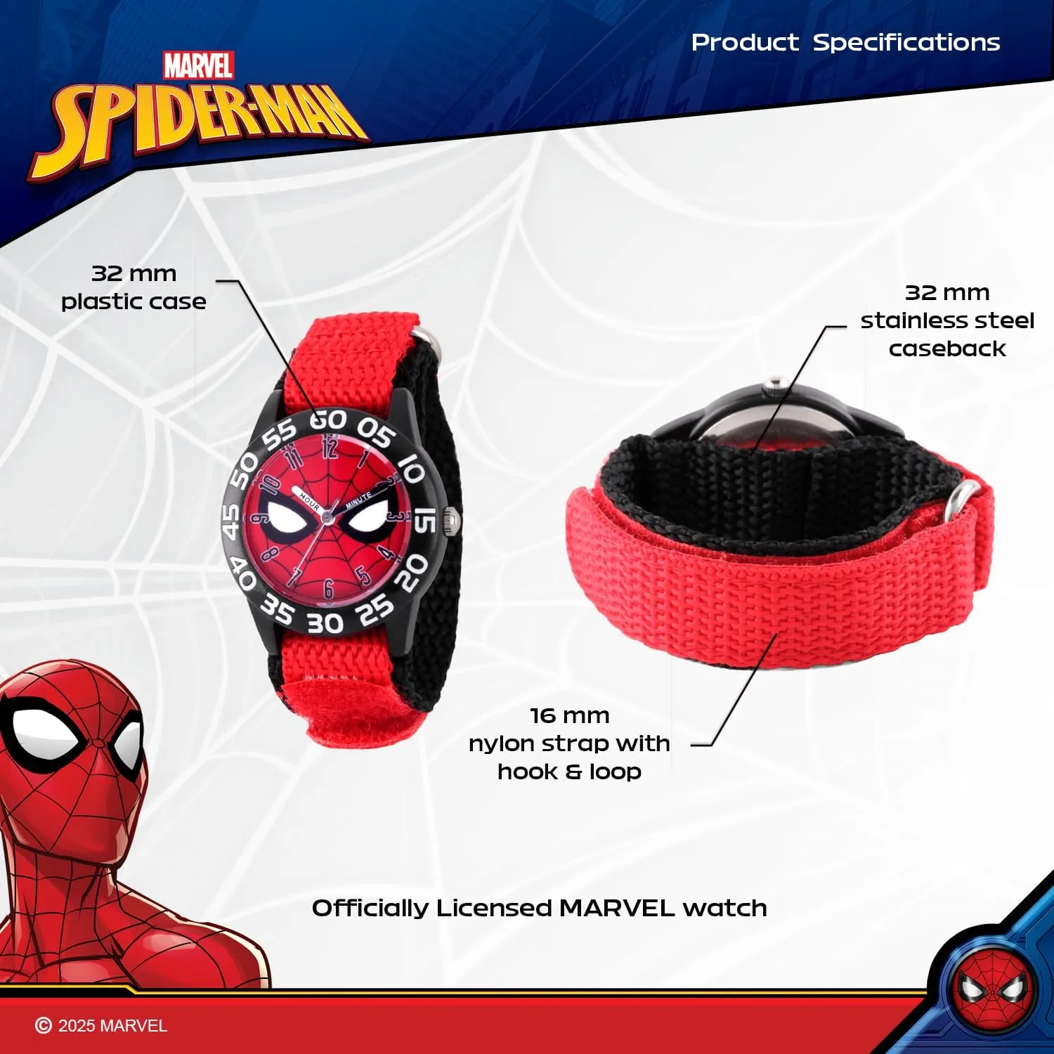 Spiderman Watch for irrigation Kids MARVEL 