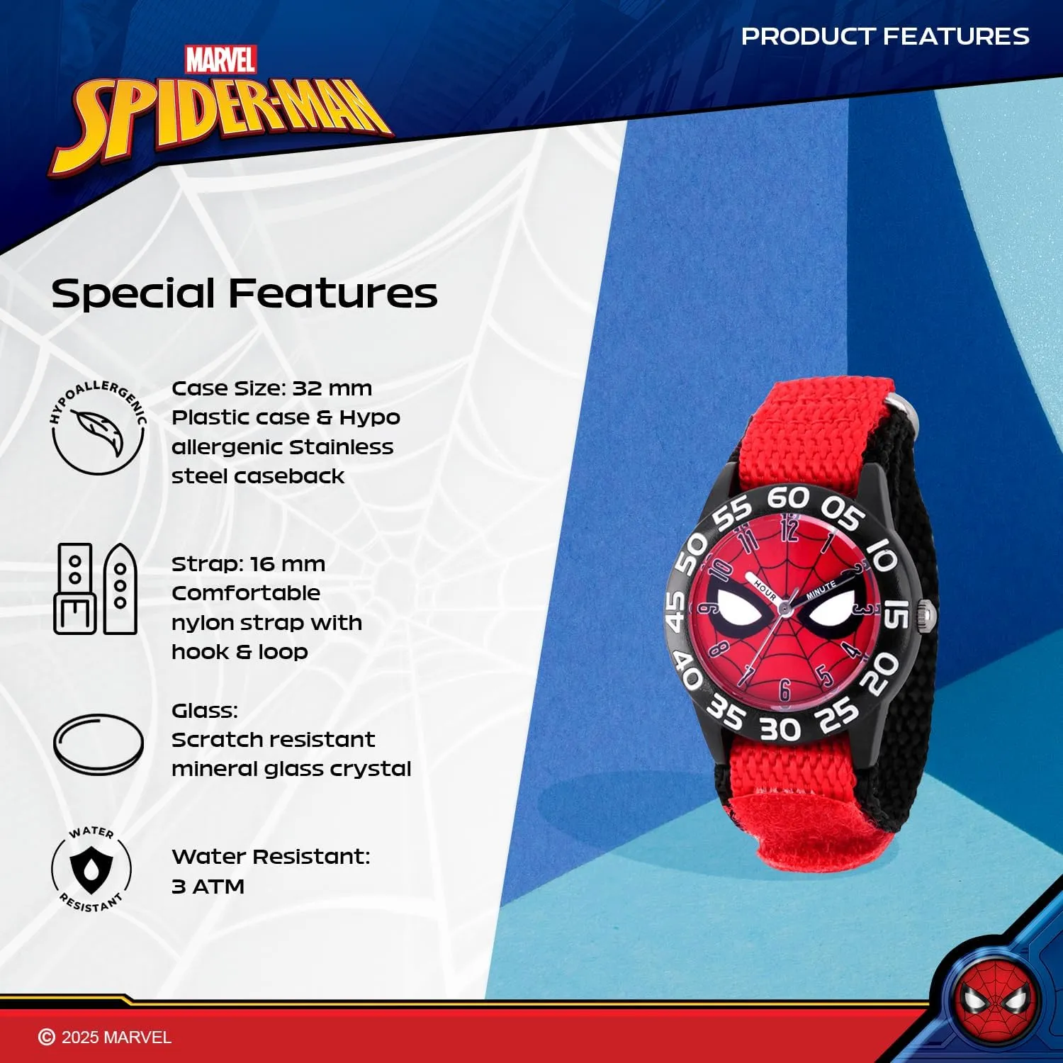 Spiderman Watch for irrigation Kids MARVEL 