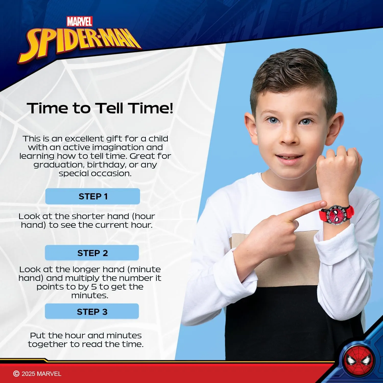 Spiderman Watch for irrigation Kids MARVEL 