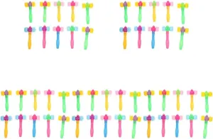 Squeaky Toys Squeaky Hammer 50 Pcs Children's Bb Hammer Hand Eye Coordination Toys Hand-eye Coordination Toy Plastic drench Hammer Toy Kids Pounding Toy Kids Hammer Plastic Playes Funny 