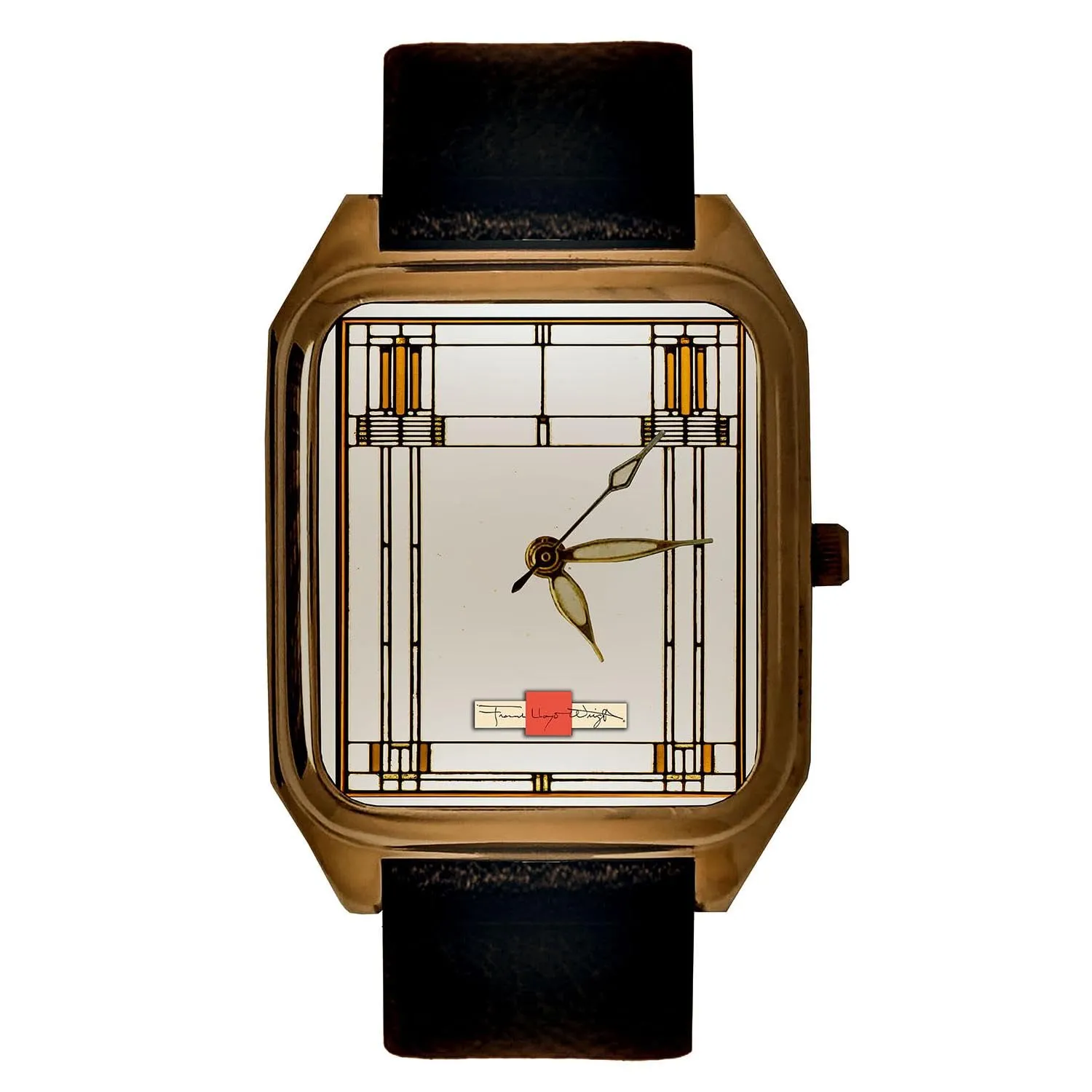 Stained Glass Solid Brass Collectible Tank concentration decipher amid nonessential mermaid Watch Vintage Architectural Art 