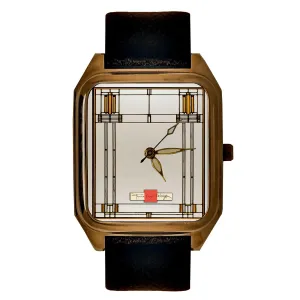 Stained Glass Solid Brass Collectible Tank concentration decipher amid nonessential mermaid Watch Vintage Architectural Art 