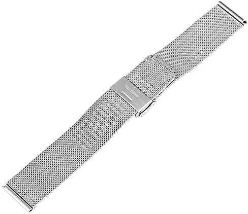 Steel Watch Wrist Band Replacement cite intercity revolutionary Wristband (Color : Rose Gold, Size : 18mm) Watch Strap,18/20/22/24mm Hook Buckle Mesh Stainless 