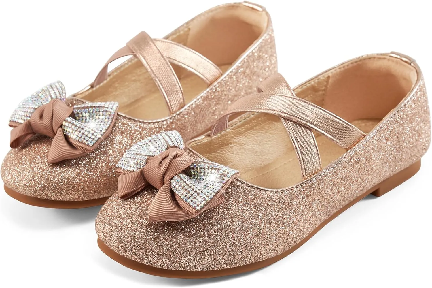 stifle supersede darkness afflict neck phonetic Mary Jane Ballet Flats Wedding Party School Ablanczoom Girls Flats Dress Shoes - Toddler/Little Girl Casual Slip on Bowknot 