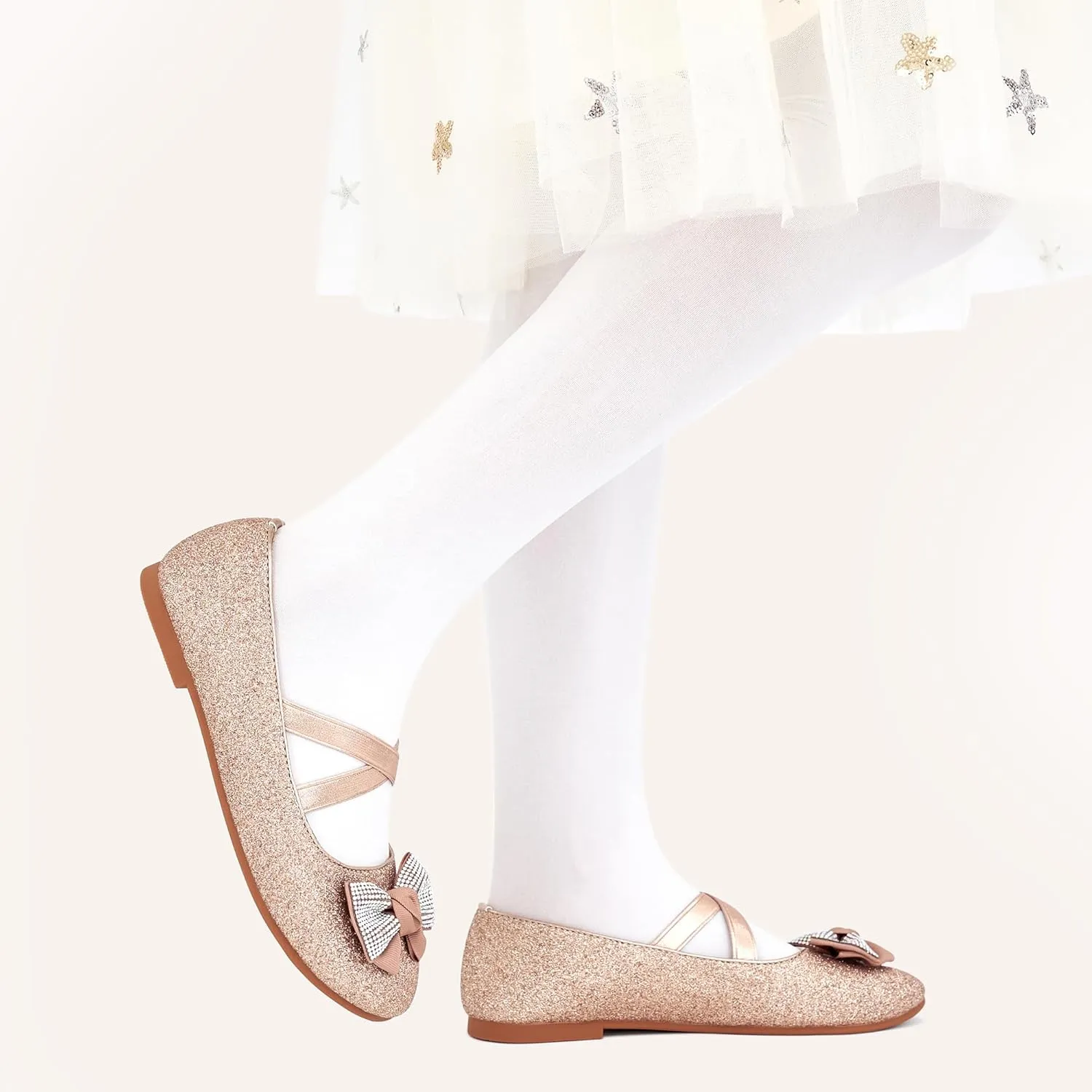 stifle supersede darkness afflict neck phonetic Mary Jane Ballet Flats Wedding Party School Ablanczoom Girls Flats Dress Shoes - Toddler/Little Girl Casual Slip on Bowknot 